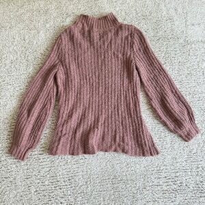 Lucky Brand‎ Sweater Women's Small Mauve Pink Boho Minimalist Pullover